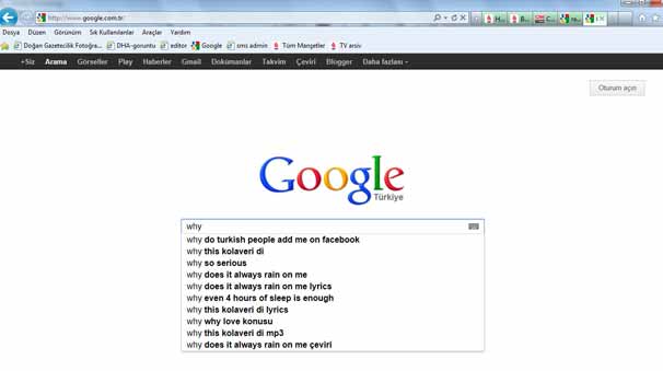 Google'a 'why' yazın Türklerle ilgili gerçeği görün