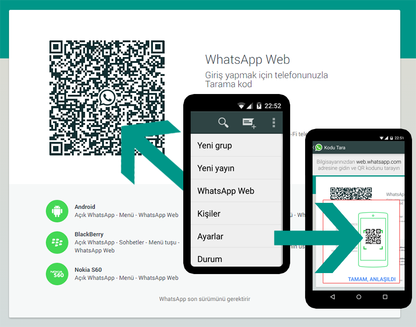 WHATSAPP WEB BLGSAYARA NASIL KURULUR?