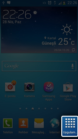 Android Cihazlar Mail Kurulum Admlar