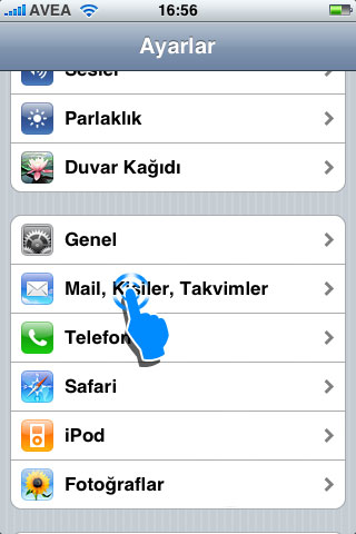 iOS Cihazlar Mail Kurulum Admlar