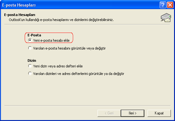 Microsoft Office Outlook 2003 Kurulumu